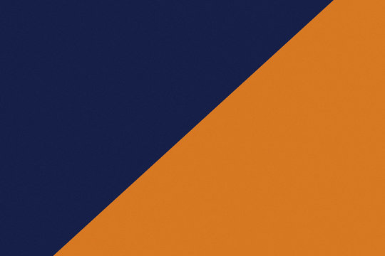 Two color paper with dark blue and orange of the image. Background