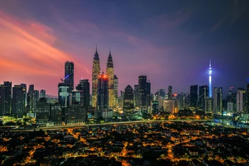 Aluminium Prints Kuala Lumpur Cityscape of Kuala lumpur city