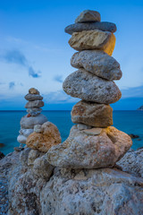 Stones balance and wellness retro spa concept