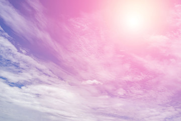 sun and cloud background with a pastel colored

