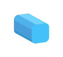 Square Prism with Round Edges, Colorful Banner