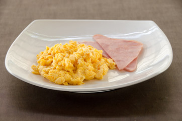 American Blackfast with Scrambled egg.