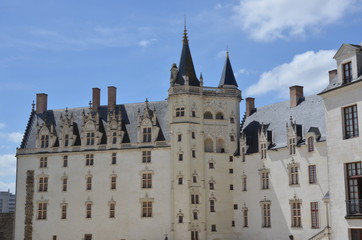Fototapeta na wymiar Le grand logis, château des Ducs de Bretagne, Nantes, France
