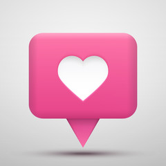 Vector social network Rating. Followers and like icon. Vector background.
