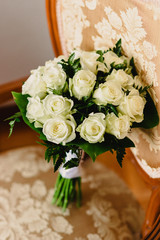 Colorful bridal bouquets with flowers