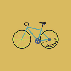 Bicycle Bike Sport Cycling Exercise Vector and Icon