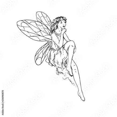 Fairy Sketches Black And White Chelss Chapman - my little fairy sketch roblox