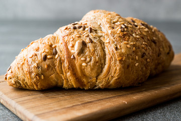 Whole Grain Gluten Free Rye Croissants with Kernel Seeds