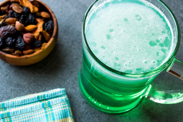 Glass of Green Beer for St Patrick's Day
