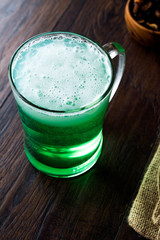 Glass of Green Beer for St Patrick's Day