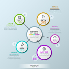 Vector company infographic overview design template