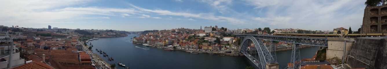 Fototapeta na wymiar Panorama sur Porto