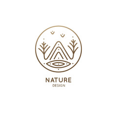 Nature linear logo