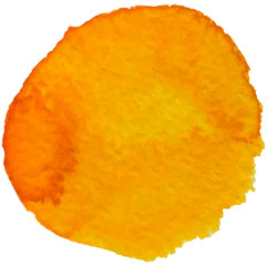 watercolor stain, orange