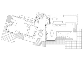House Architect blueprint - isolated