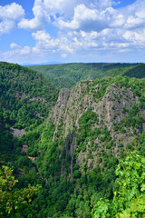 Blick von der Rosstrappe im Harz