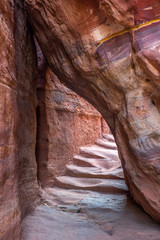 Ancient stairs in Petra, Jordan