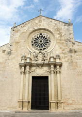 Perspective of the Cathedral of Otranto. Puglia. Italy.