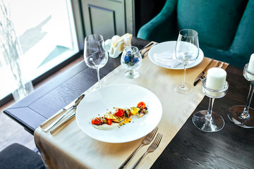 Perfect dish on the table