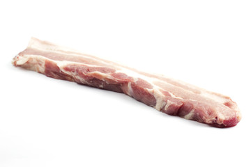 Raw streaky pork