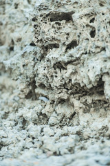 Stone texture on abstract background. White solid layer. Geology and mineral. Nature and ecology