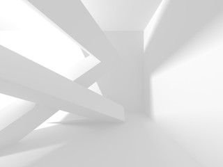 White Architecture Construction Modern Interior Background