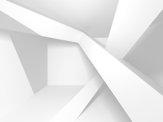 Futuristic White Architecture Design Background