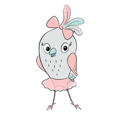 Cute bird cool print