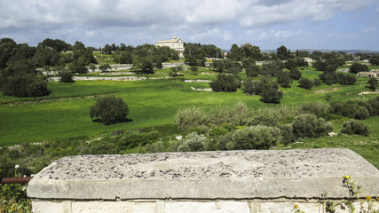 driving to  Noto in the province of Syracuse in Sicily, Italy