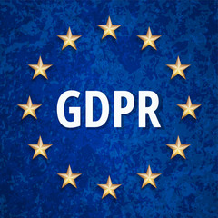 EU GDPR label illustration
