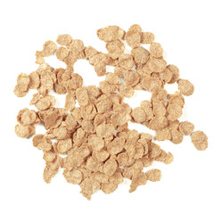 cereals over white background