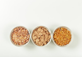 Healthy diet breakfast ingredients