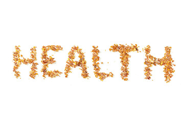 cereals over white background