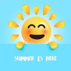 Funny sun-smiley with the title 