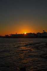 Fototapeta premium Sunset on Cyprus, Paphos