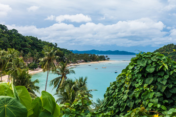 Fototapeta na wymiar View over the beach named Corong Corong near El Nido Philippines