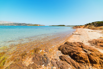 orange rocks in Capo Coda Cavallo