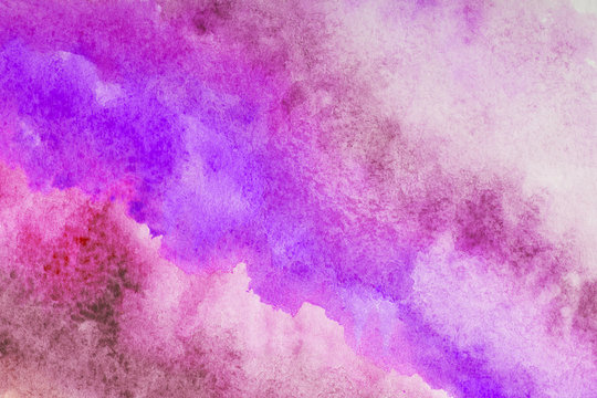abstract pink watercolor splash stroke background