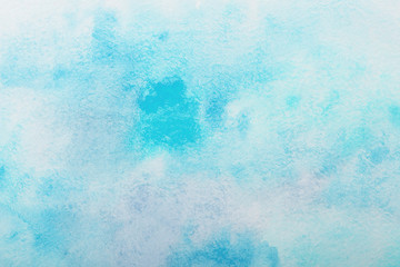 blue watercolor splash stroke background. by drawing
