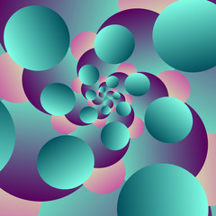 Multicolored decorative balls. Abstract vector illustration.