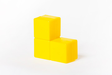 Preschool kids, creativity and fun. Yellow toy to play with your child
