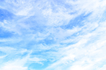 Fototapeta premium The nature of blue sky with cloud in the morning.