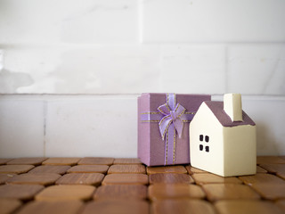 Small House model and gift box