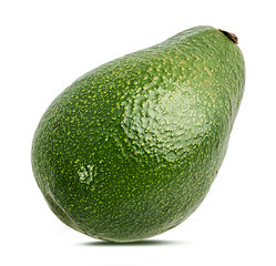 Fresh avocado isolated on white background with clipping path