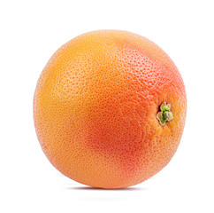 Fresh grapefruit isolated on white background  with clipping path