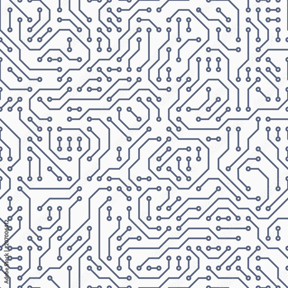 Poster computer circuit board. seamless pattern