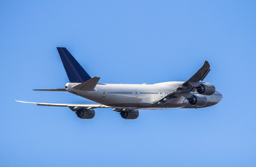 Passanger airplane taking off