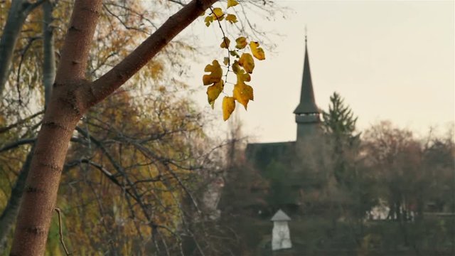 Traditional wooden church from Maramures county, Romania.