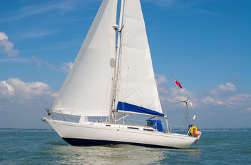 Sailing Boat Yacht at Sea