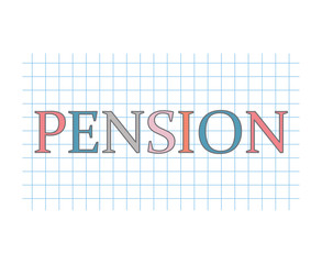 pension concept- vector illustration